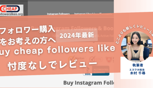 buy cheap followers likesの口コミ評判を徹底レビュー！購入結果や安全性も解説！