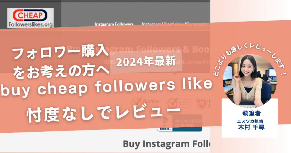 buy cheap followers likesの口コミ評判を徹底レビュー！購入結果や安全性も解説！