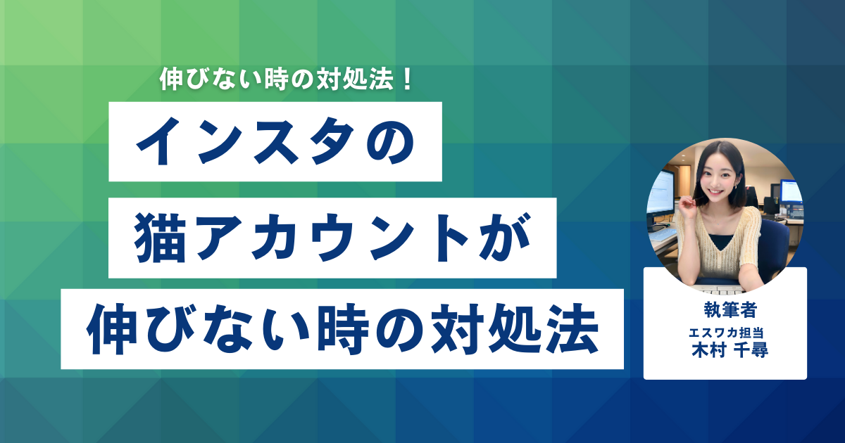 インスタの猫アカウントが伸びない時の対処法